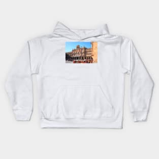 Plaza Mayor with City Hall in evening light, Salamanca, Spain Kids Hoodie